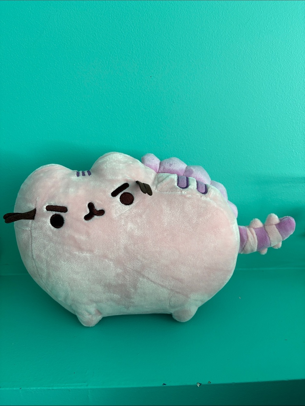 Gund Pusheen Pusheenosaurus Pink Cat Plush Stuffed 10"